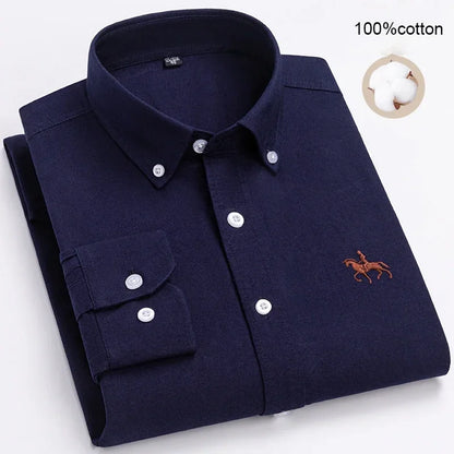 Business Casual Shirt for Men Large size Full 100% Cotton