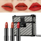 Makeup Korean Matte Lipstick Set Waterproof Long Lasting Leather Bag Velvet Vitamin Lip Gloss Kit Box
