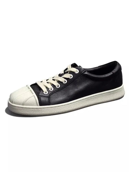 High Street Men Genuine Leather Handmade Vintage Flat Fashion Shoes