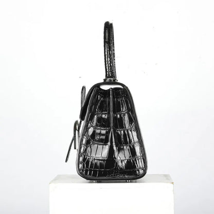 2025 Natural Crocodile Skin Women's, Shoulder Bag