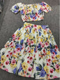 Spring and Summer Women's New Printed Two-Piece Suit