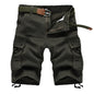 2025 Summer Men Shorts Fashion Plaid Beach Shorts Mens Casual Shorts Military Short Pants Male Bermuda Cargo Overalls No belt
