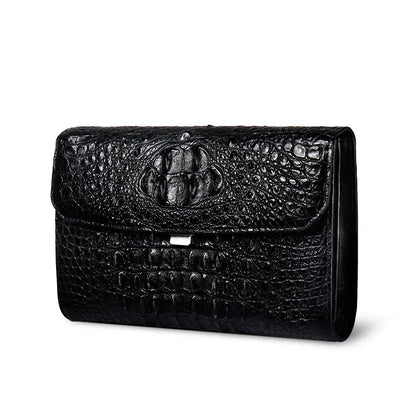 New Crocodile Leather Handbag Men's Clutch Bag Business Leather Bag leisure