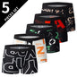 4/5Pcs European and American Plus Sizes MEN Underwear Trunks