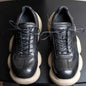 Handmade Genuine Leather Height Boost Sneakers Top Quality