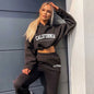 2025 Women’s Tracksuit Hooded Sweatshirts & Trousers Set