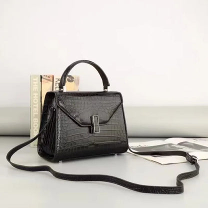 2025 100% Genuine Natural Crocodile Skin Women's Handbag