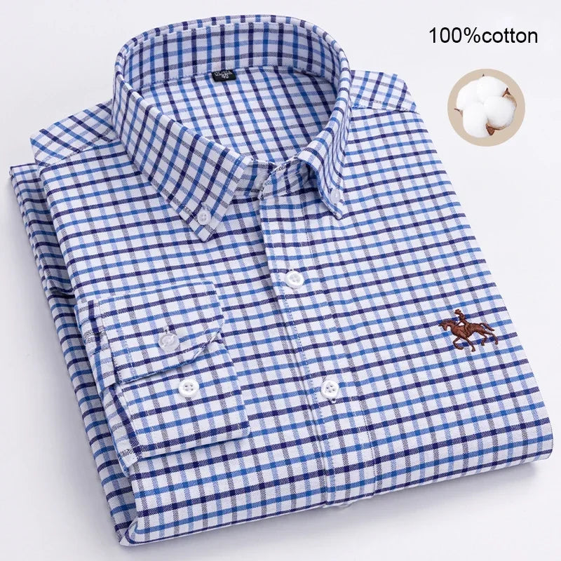 Business Casual Shirt for Men Large size Full 100% Cotton