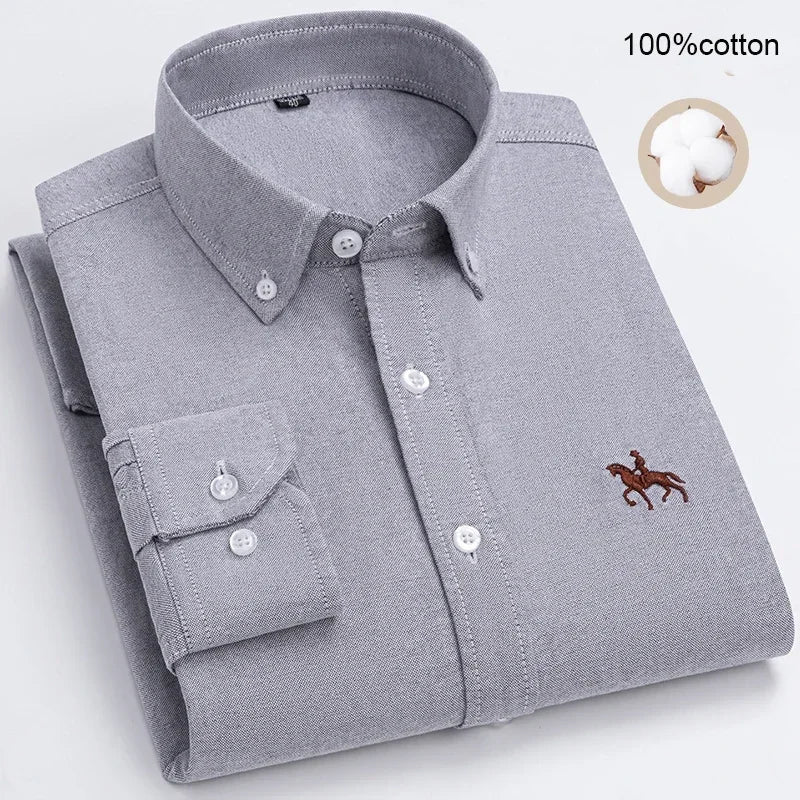 Business Casual Shirt for Men Large size Full 100% Cotton