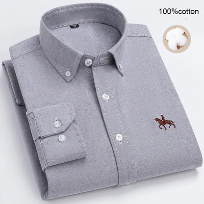 Business Casual Shirt for Men Large size Full 100% Cotton