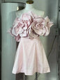 Spring and summer 2025 new fashion mini skirt sexy banquet dress one-shoulder backless dress