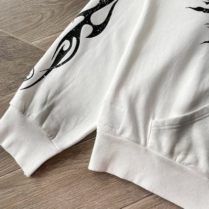 HS Flame Glitter Zip-Up Glitter fleece Unisex Hoodie