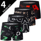 4/5Pcs European and American Plus Sizes MEN Underwear Trunks