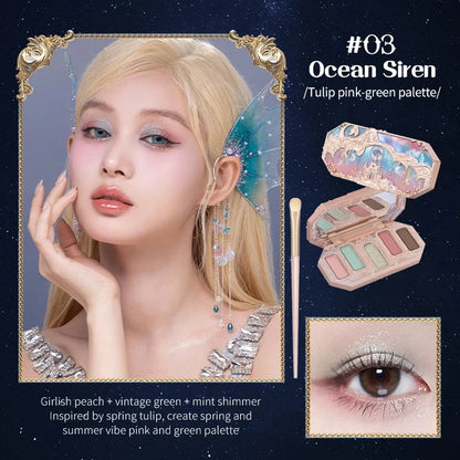 Flower Knows Swan Ballet Elegant Shimmer Eyeshadow Collection