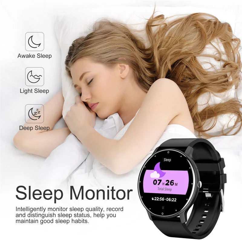Smart Watch Women Men Full Touch Screen Bluetooth 5.2 Call Waterproof Watches Sports Fitness Tracker New