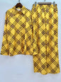 Retro Designer Printed Long-Sleeved Shirt 2025 Autumn Women's Two-Piece Fashion Suit