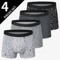 4/5Pcs European and American Plus Sizes MEN Underwear Trunks