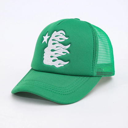 HS Embroidered Side Face Pentagram Unisex Baseball Hat