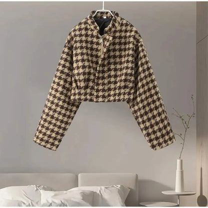 2025 Retro Plaid Women's Casual Chic Set