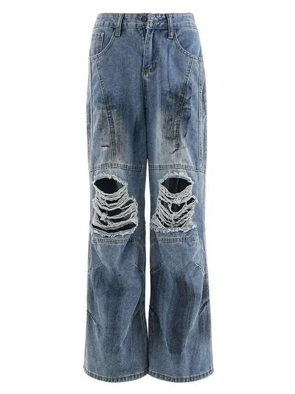 High Waist Vintage Wide-Leg Jeans for 2025