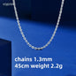 New  Pt950 Gold O Chains Necklace Jewelry Platinum Solid Gold Women