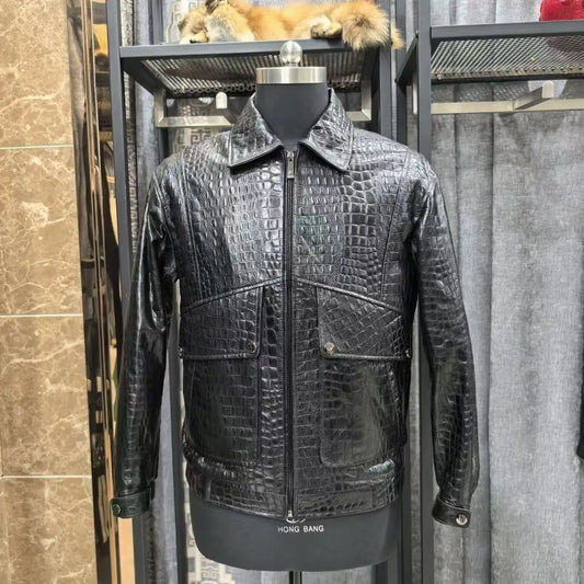 2025 New Arrival High Quality Natural Genuine Leather Coat Men's, Cow Leather Jackets
