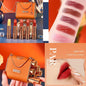 Makeup Korean Matte Lipstick Set Waterproof Long Lasting Leather Bag Velvet Vitamin Lip Gloss Kit Box