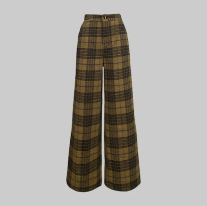 2025 New Urban Lady Classic Retro Plaid Woolen Jacket