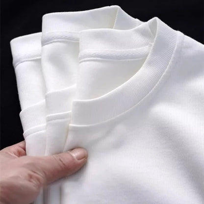 T-Shirts Men Tee Shirts Male Under Wear Autumn Cotton Basic Tshirts Plus Size 4XL 5XL Daily Man Clothing Casual Tops