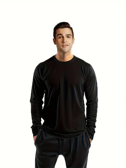 Sports Long-Sleeved 5-Color 5-Piece Men Sets New 2025