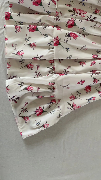 Elegant Floral Print Mini Dresses Fashion New 2025