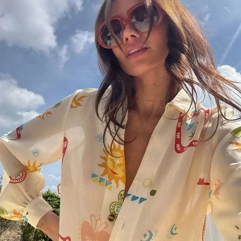 Elegant Floral Two-Piece Set Fashion Casual Holiday Outfits