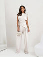 Elegant 2-Piece Summer Suit Wide Leg Pants Set