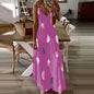 8-Colour Chic V-Neck Maxi Dress Casual Comfort