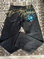 Y2k 2000s Statue of Liberty Diamond Print Harajuku Jeans