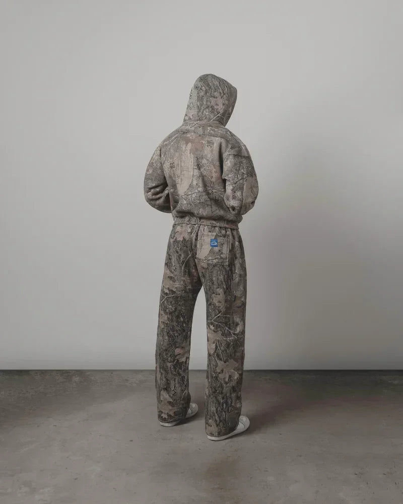 Y2K Streetwear Unisex Camouflage Hip-Hop Oversized Sweatpants