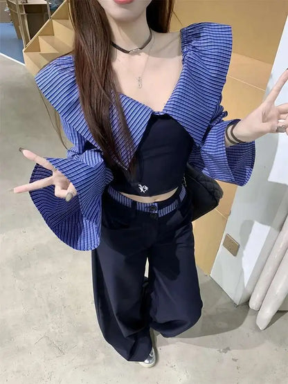New Spring Contrast Color Two-Piece Set 2025