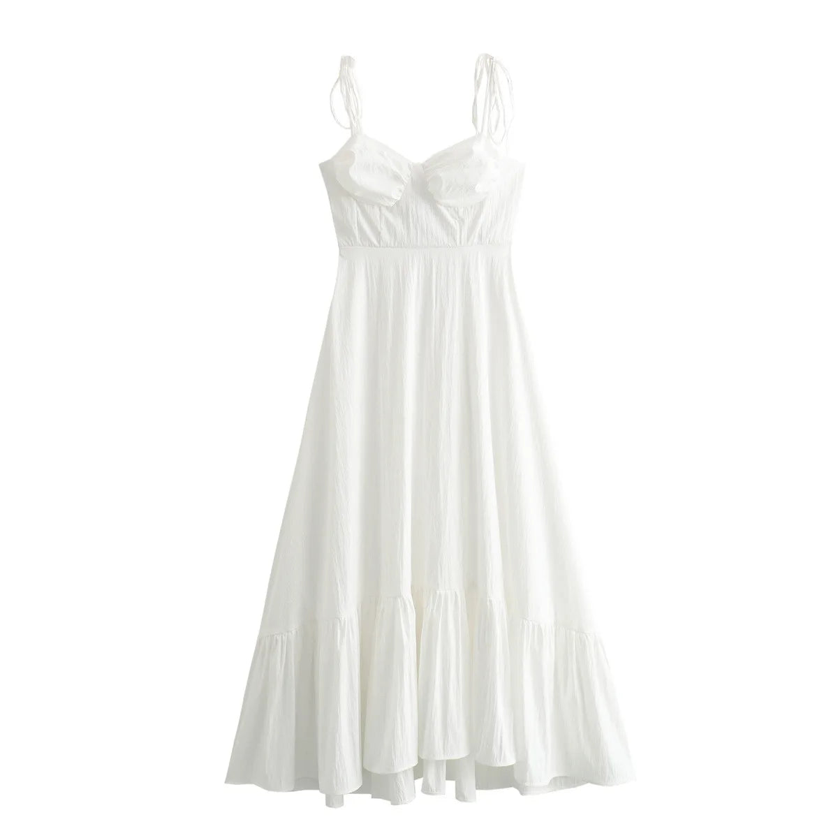 2025 New Spring Summer Maxi Dresses Fashion Women Lace Up Bow Sexy Sleeveless  Chic