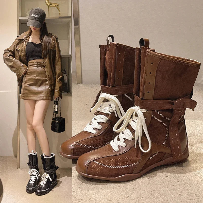 Luxury Vintage Booster Boots retro-inspired design and high-end craftsmanship