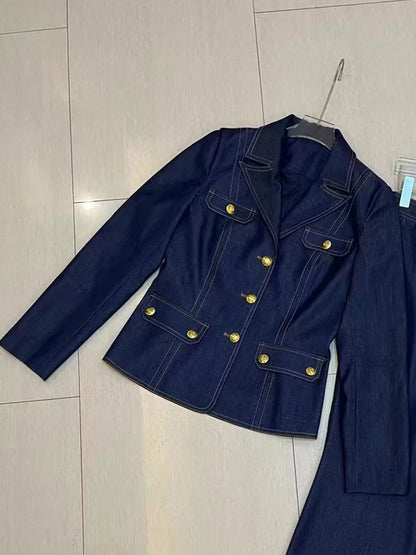 Fashion Casual Women's Suit Spring New Temperament Single-breasted Two-Piece Suit
