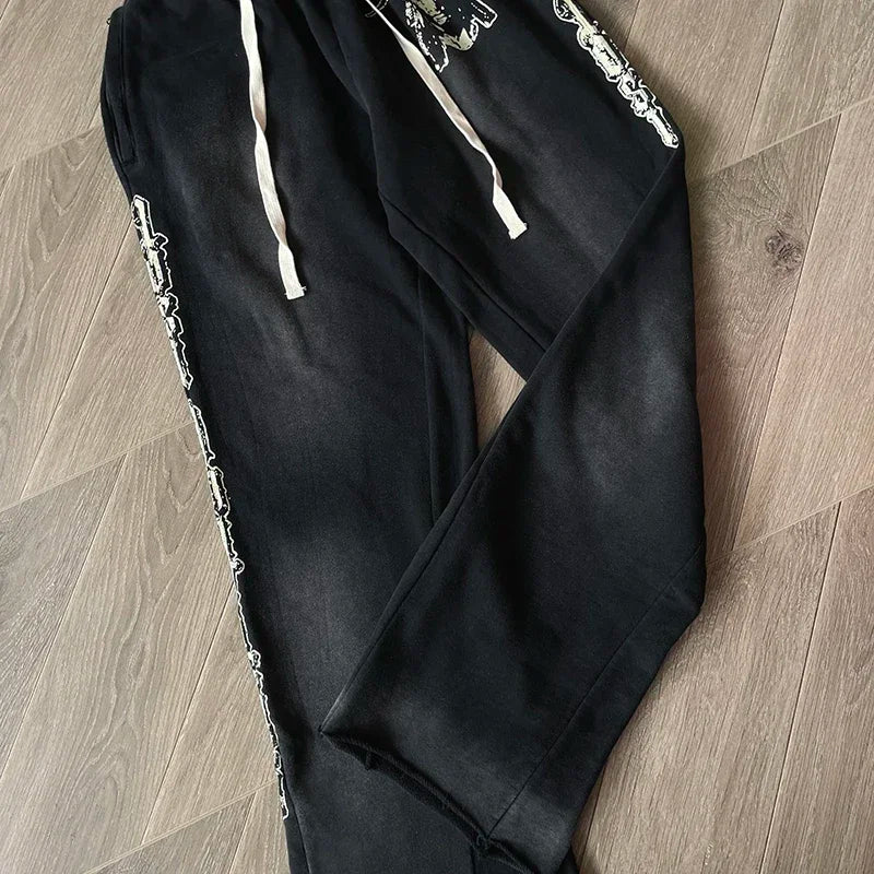 Lost Intricacy Wash Water Pants – Relaxed Fit Distressed Denim Jeans for Men