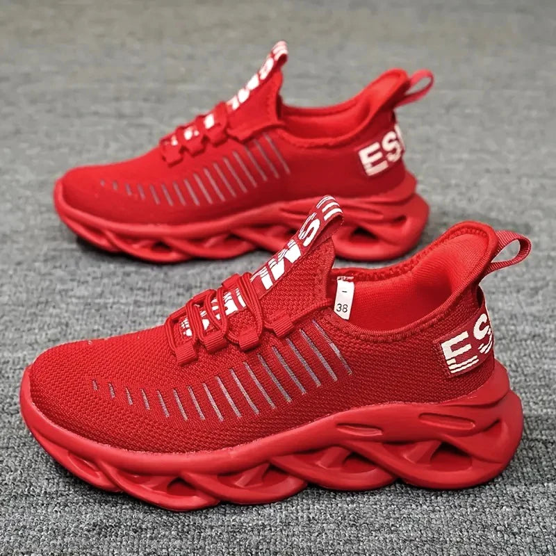 Unisex Men Mesh Breathable Running Women Casual Sneakers Lightweight Sports Family Matching Outdoor Shoes