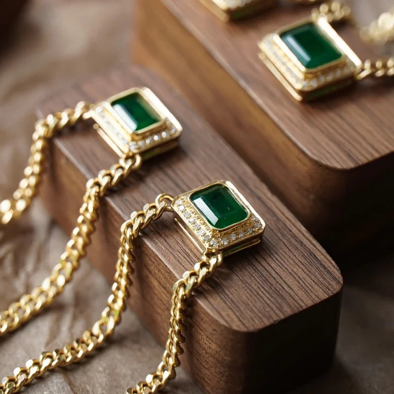 Exquisite 18K Gold Bracelet and Necklace Set Luxury Fine Jewelry