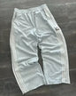 American Letter Patch Retro Double Layer Design Y2K Baggy Sweatpants