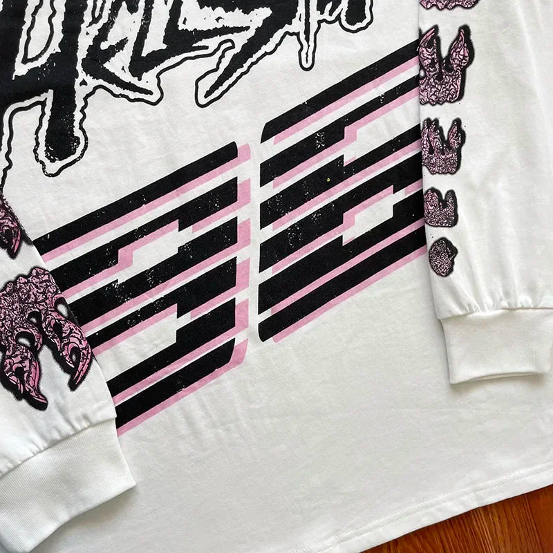 HS records are the same European and American fashion brand cotton long-sleeved T-shirt
