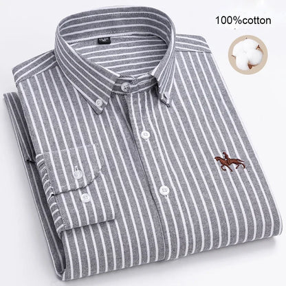 Business Casual Shirt for Men Large size Full 100% Cotton
