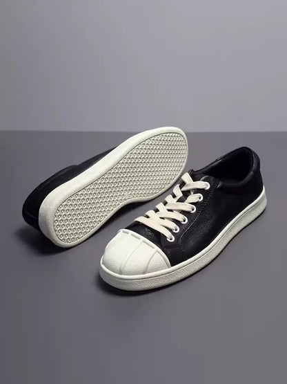 High Street Men Genuine Leather Handmade Vintage Flat Fashion Shoes