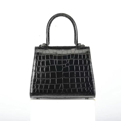 2025 Natural Crocodile Skin Women's, Shoulder Bag