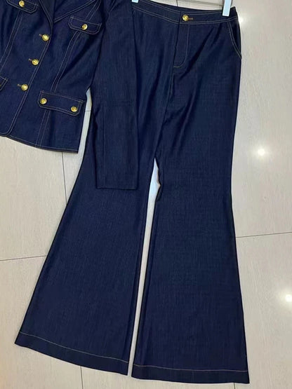 Fashion Casual Women's Suit Spring New Temperament Single-breasted Two-Piece Suit