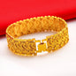 Domineering Dragon pattern Watch Chain for Men 24K gold, AU999 Ancient Gold Chain for daily wear